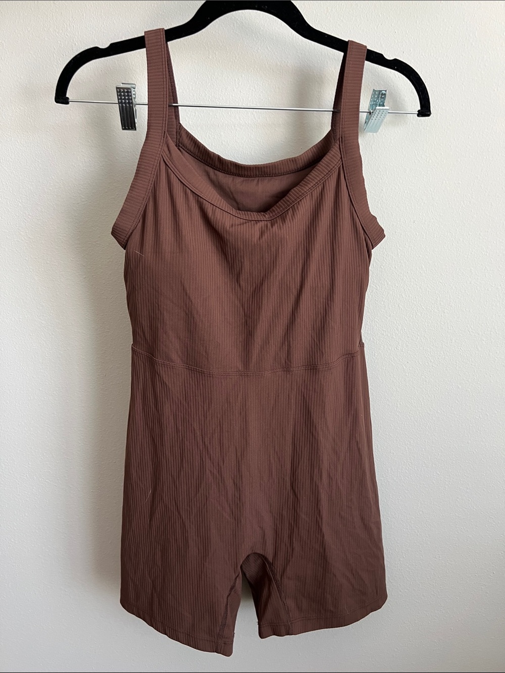 Paragon Fitwear Brown Ribbed shortsuit